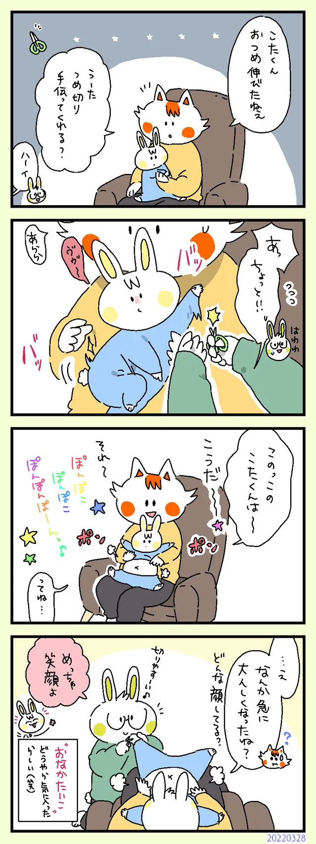 爪切りぽんぽこ♪