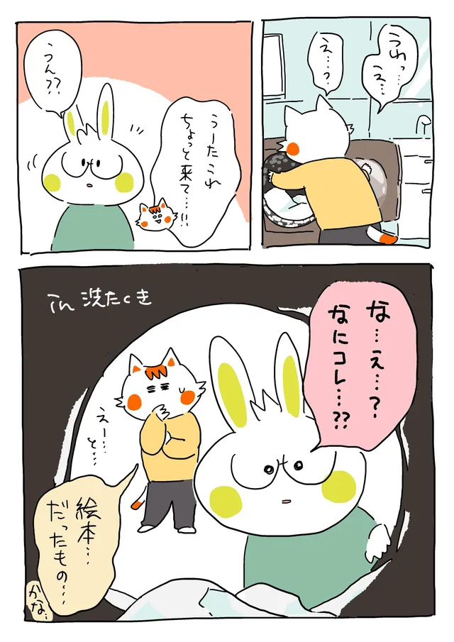 洗濯された絵本…